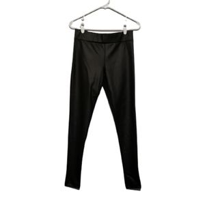 NWT! Willow&Clay Faux Leather Front Black Leggings